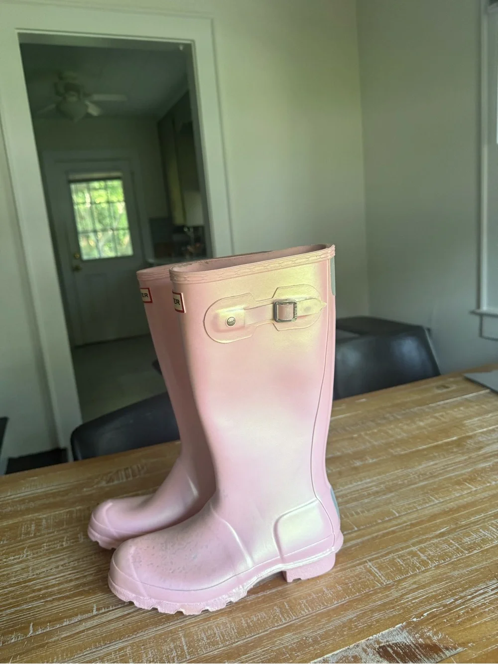 Hunter Pink Women's Tall Rain Boots